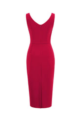 Rotes Bodycon Vintage Kleid aus den 1960er Jahren